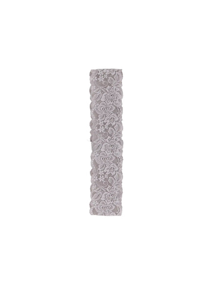 Two-Way Lace Headband CL528 in Gray, size One Size