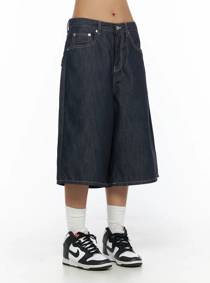 Vintage Washed Denim Jorts CL503 — view 10