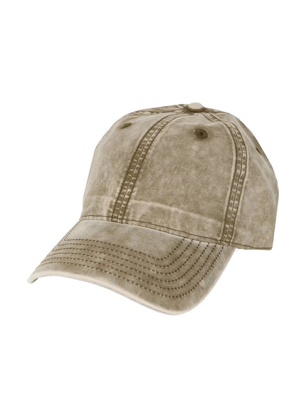 Washed Denim Cap IL509 in Dark green, size One Size