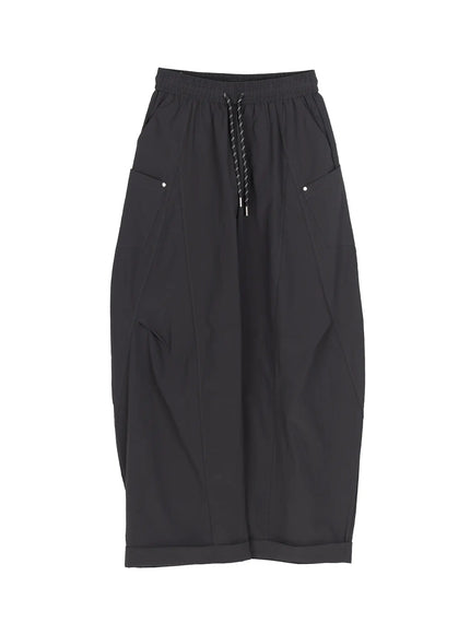 Wide Leg Cargo Pants CL501 in Dark gray, size M/L