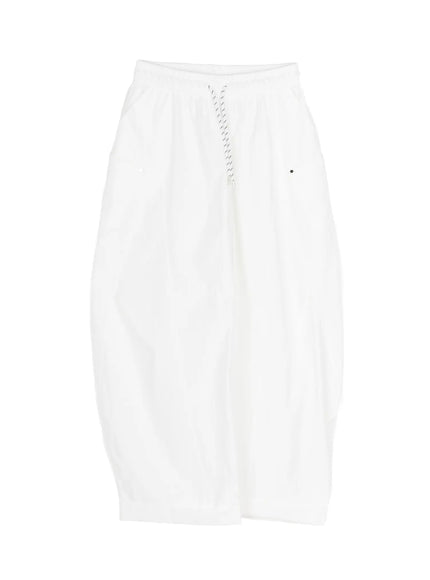 Wide Leg Cargo Pants CL501 in White, size M/L