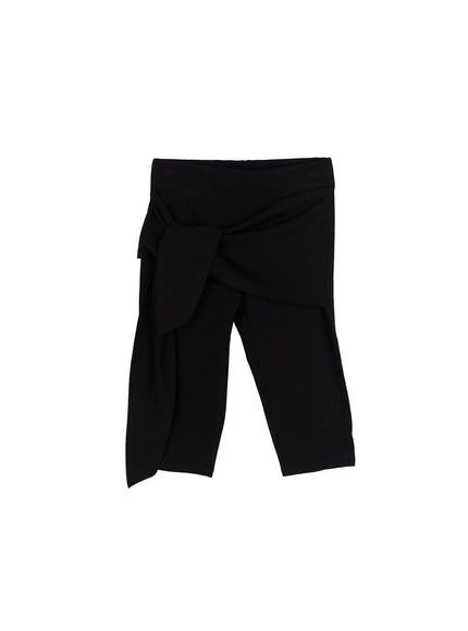 Wrap Capri Pants CU526 in Black, size S/M