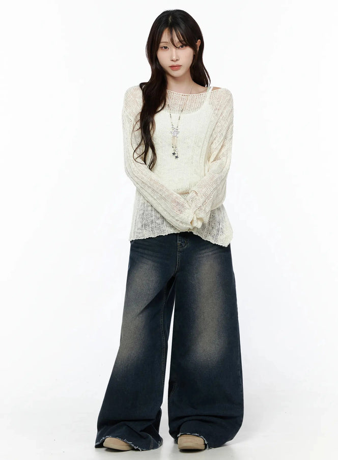 Zelie Dark Wash Wide-Leg Jeans IL506 — view 3