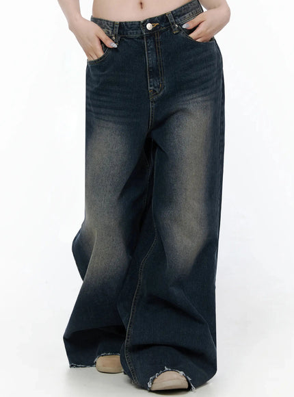 Zelie Dark Wash Wide-Leg Jeans IL506 — view 9