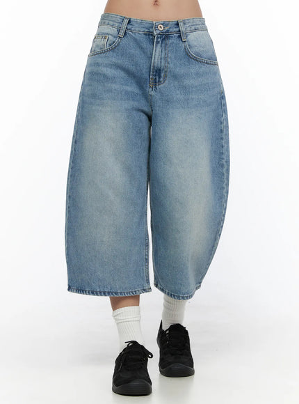 Zivah Low-Rise Baggy Jorts CL513 in Blue, size S