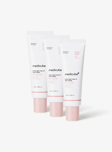 PDRN Pink Tone Up Sun Cream (SPF50+ PA++++) Trio Set (50ml*3ea)