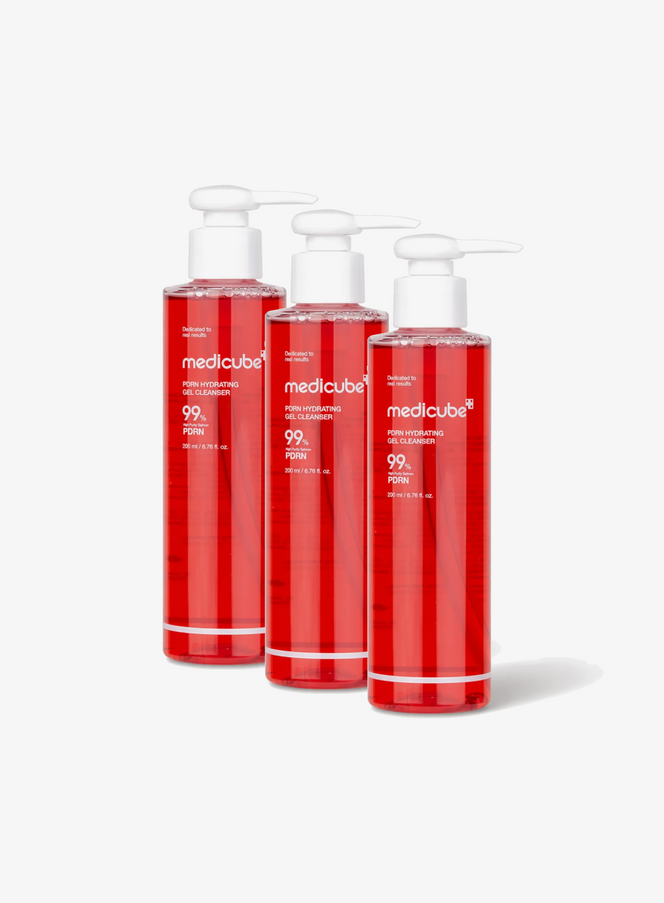 PDRN Hydrating Gel Cleanser Trio Set (200ml*3ea