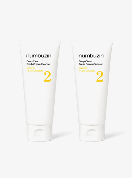 No.2 Deep Clean Fresh Cream Cleanser Duo Set (120ml*2ea)