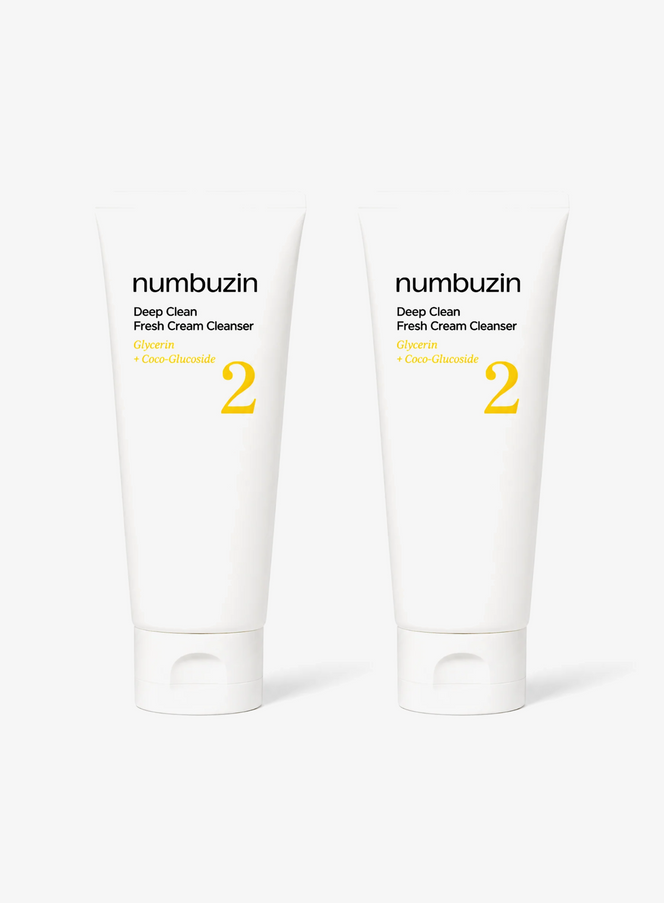 No.2 Deep Clean Fresh Cream Cleanser Duo Set (120ml*2ea)