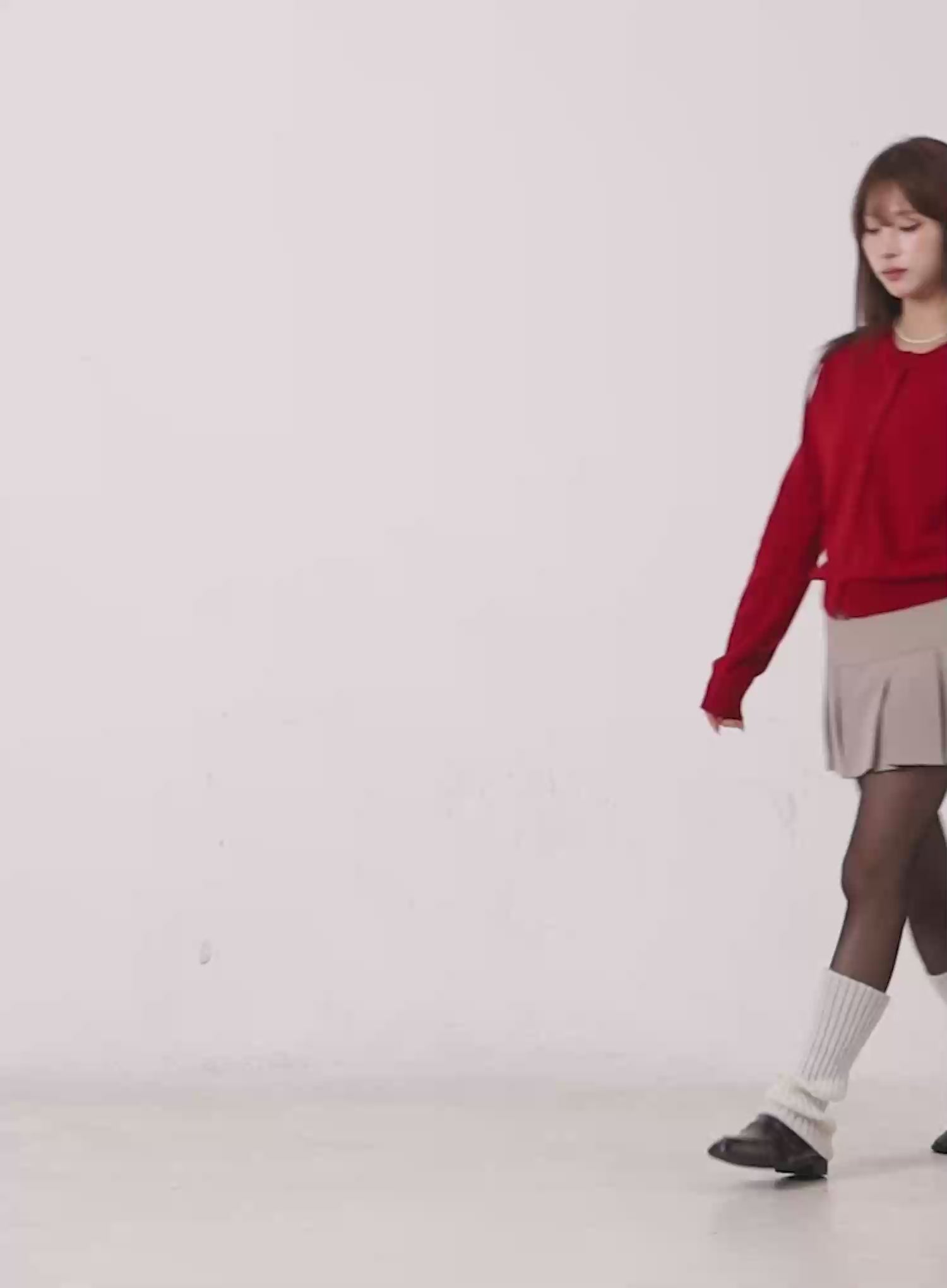 Classic A-Line Pleated Skirt CS501