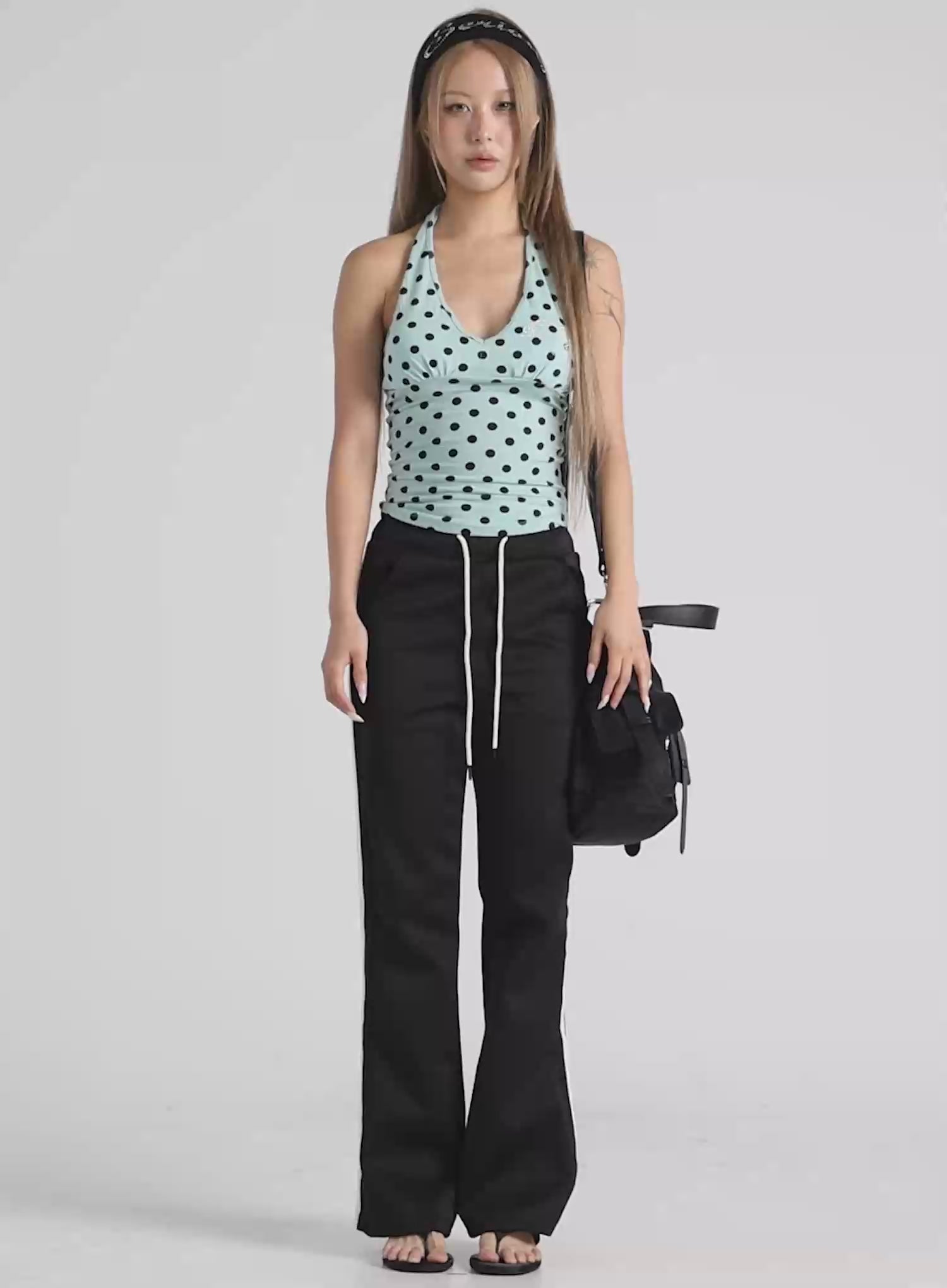 Chic Polka Dot Halter Top CU524
