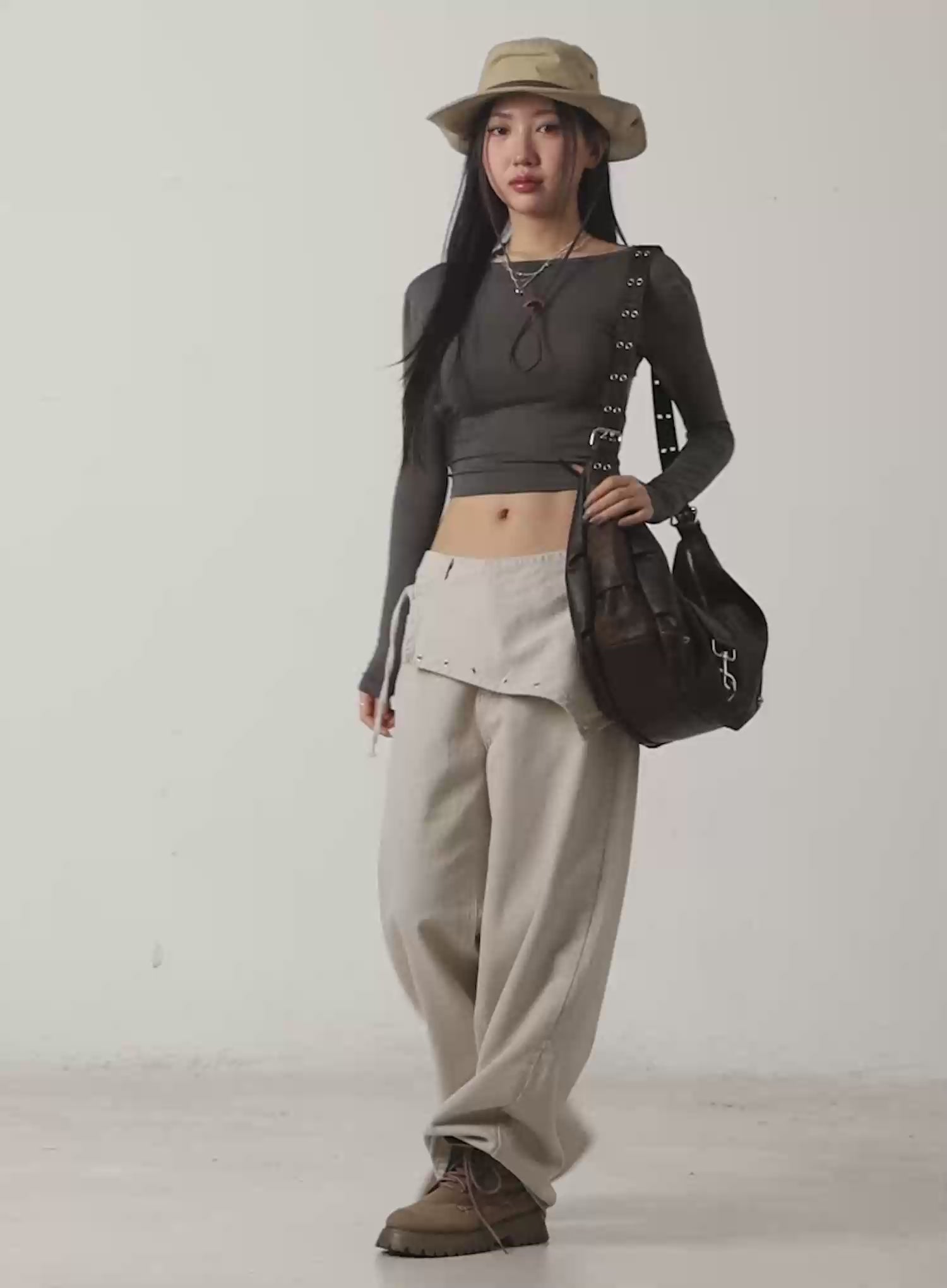 Backless Corset Crop Top CJ530