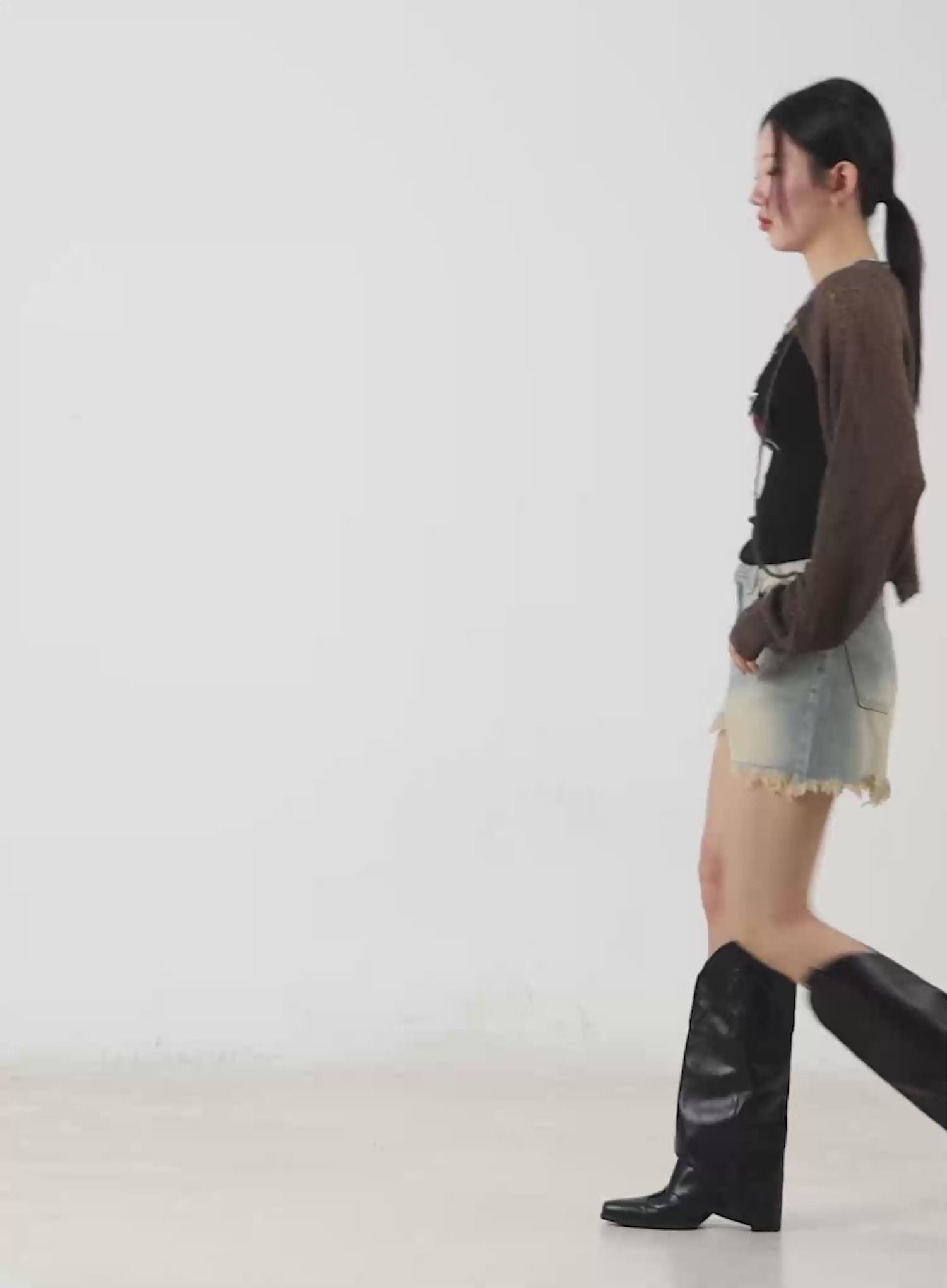 Mesh Knit Bolero Jacket CM511