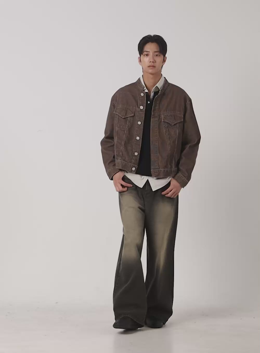 Men's Corduroy Buttoned Jacket ID406