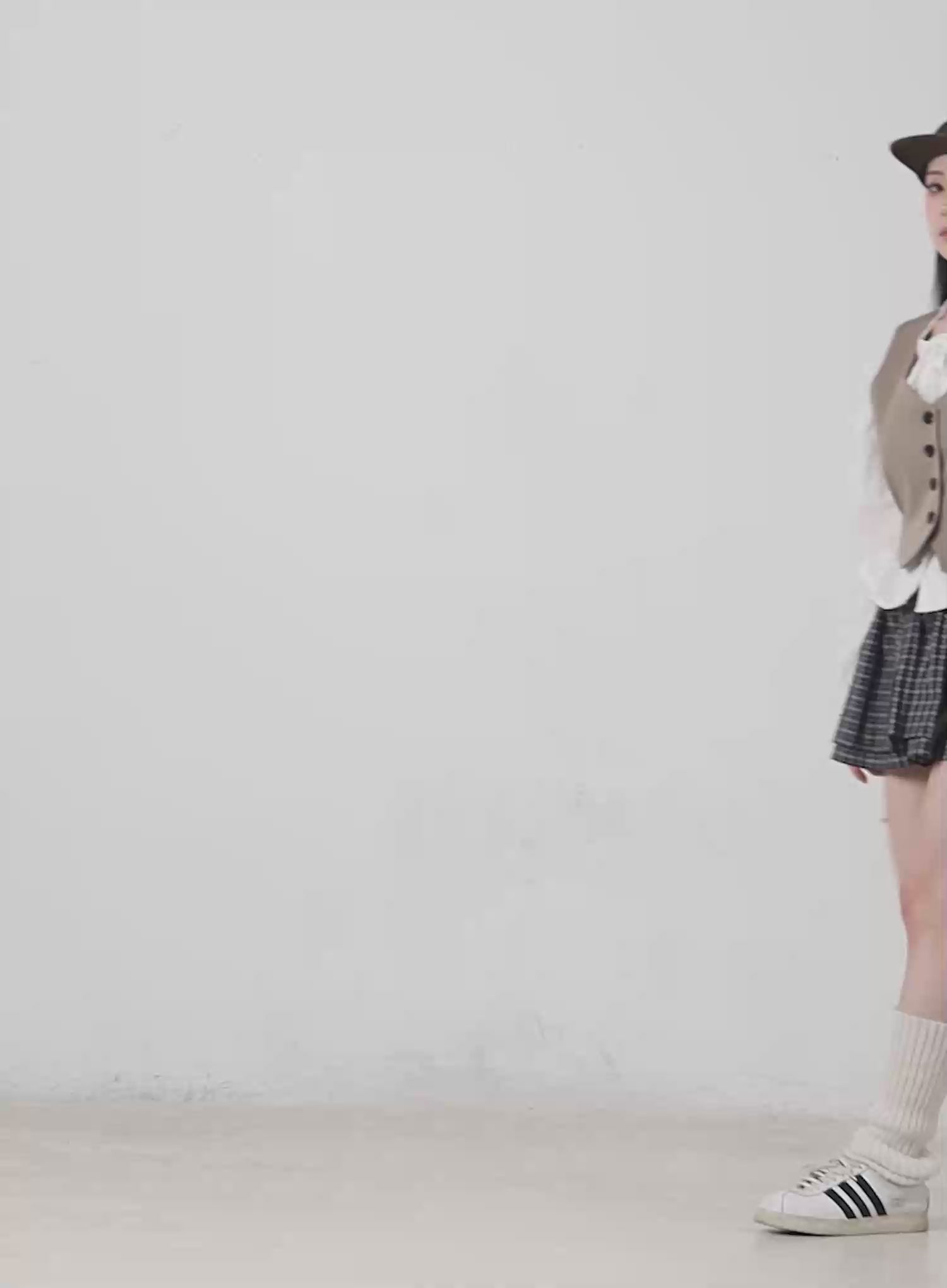 Elastic Waist Plaid Skirt CM519