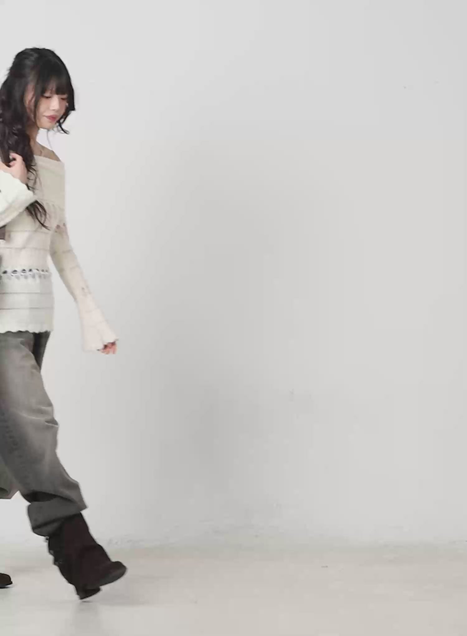 Kenna Washed Backstrap Wide Leg Jeans CF509