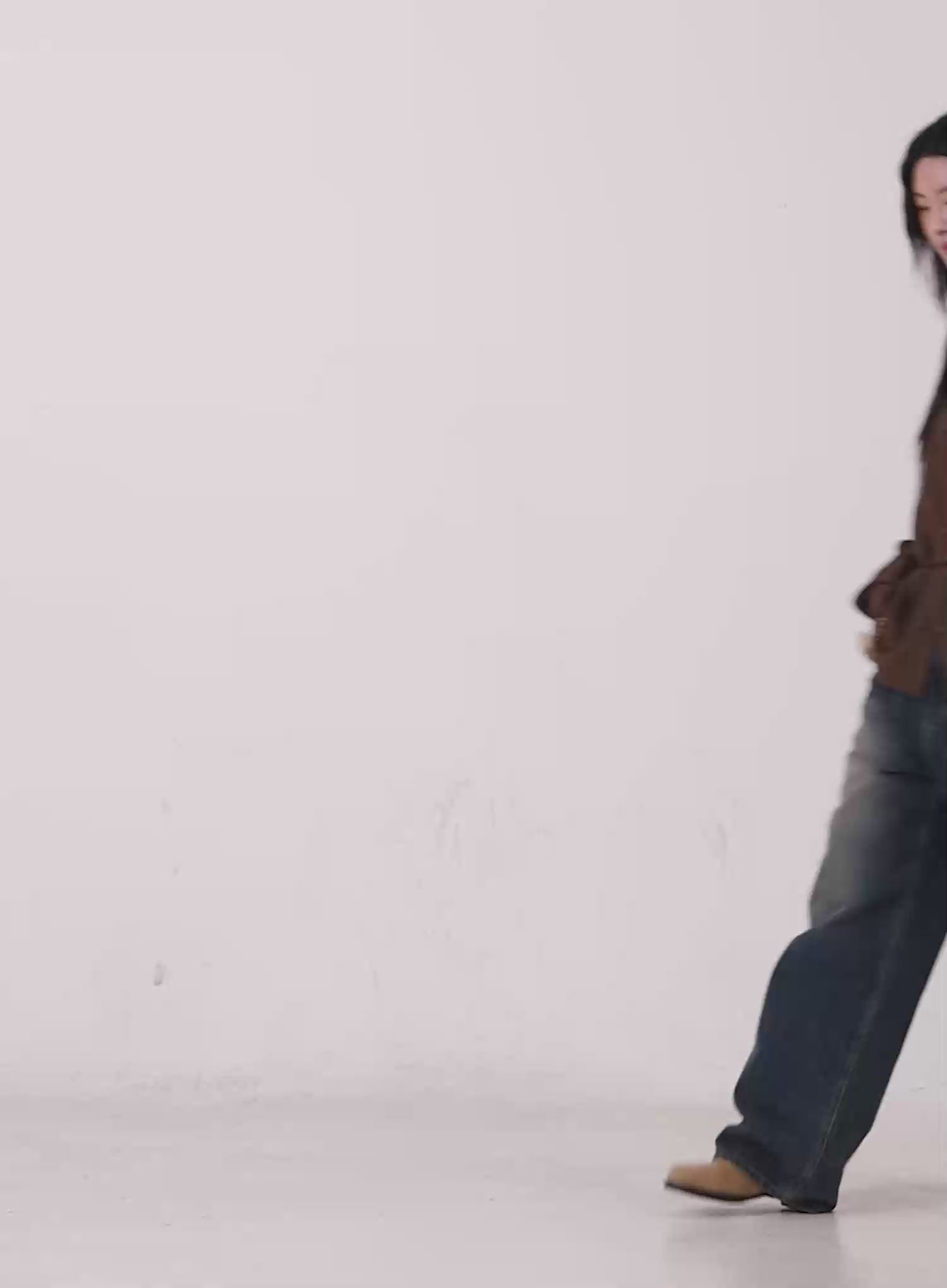 Oversized Floral Frill Chiffon Blouse CO507