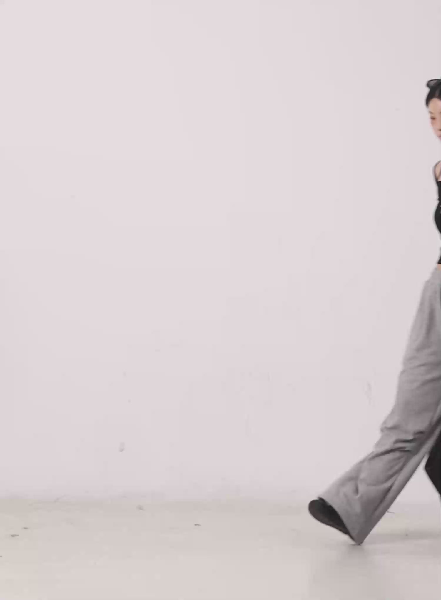 Pintuck Wide Leg Sweatpants IS508