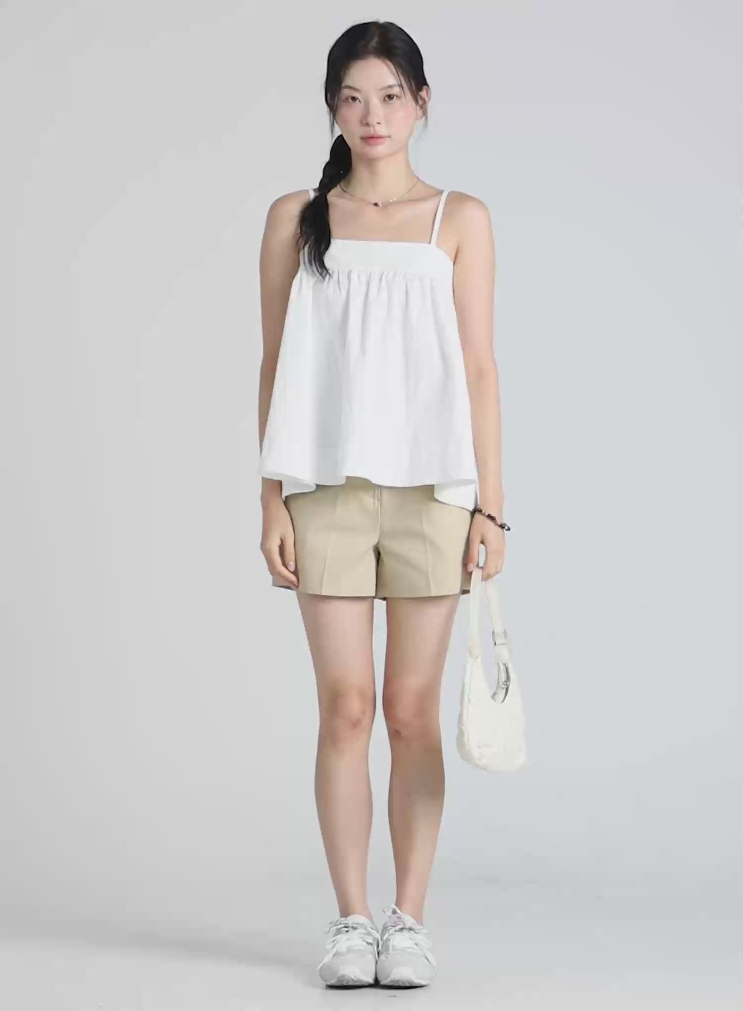 Square Neck Babydoll Cami Top CL520