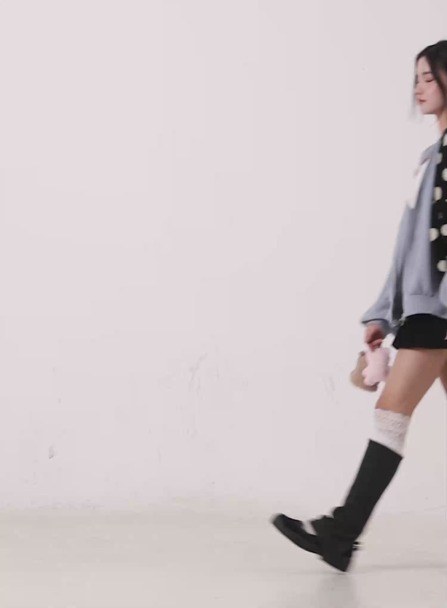 Double Chain Cross Necklace IO527