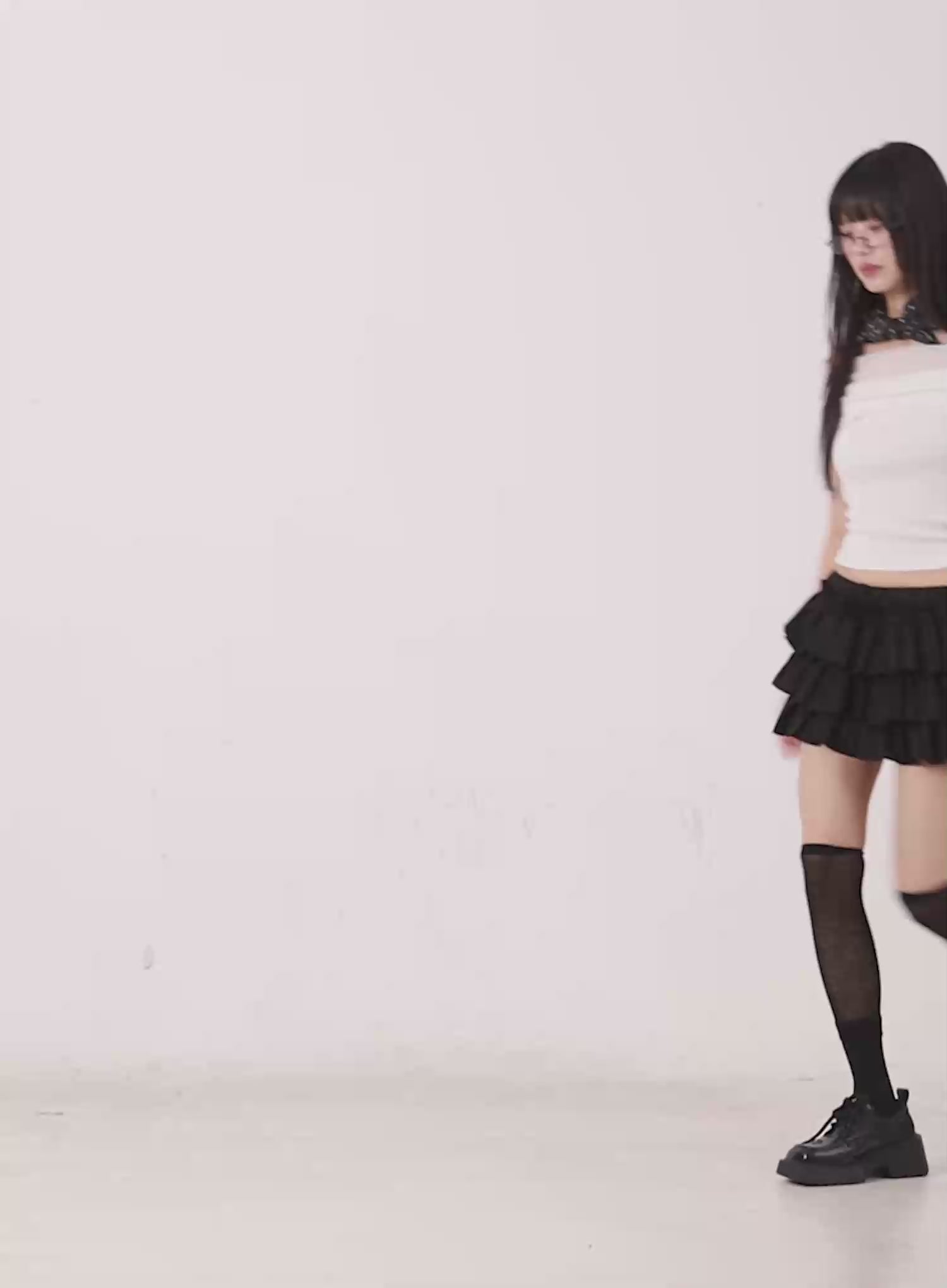 Off-Shoulder Ribbed Knit Top CG507