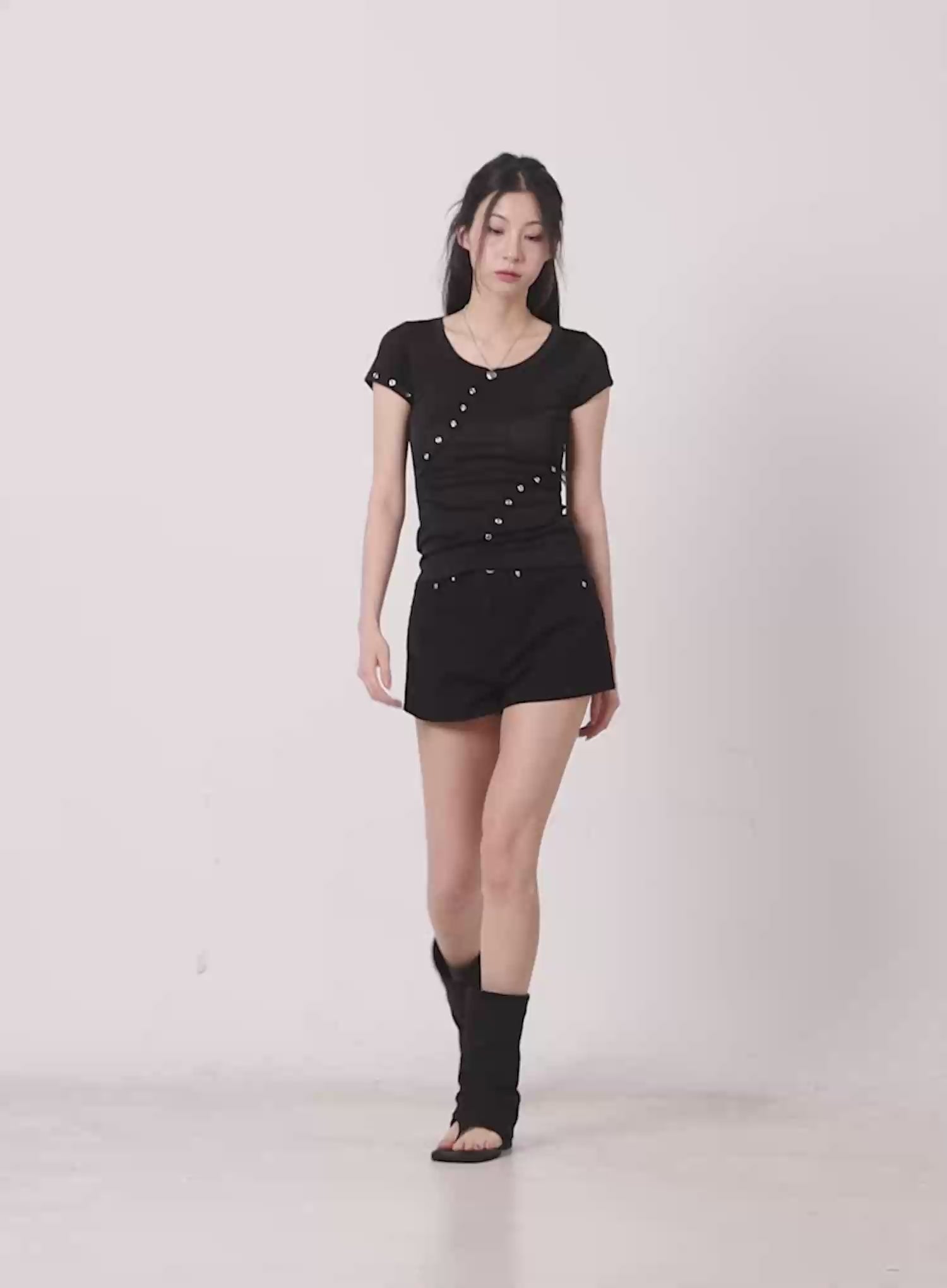 Essential High-Waist Cotton Shorts CL501