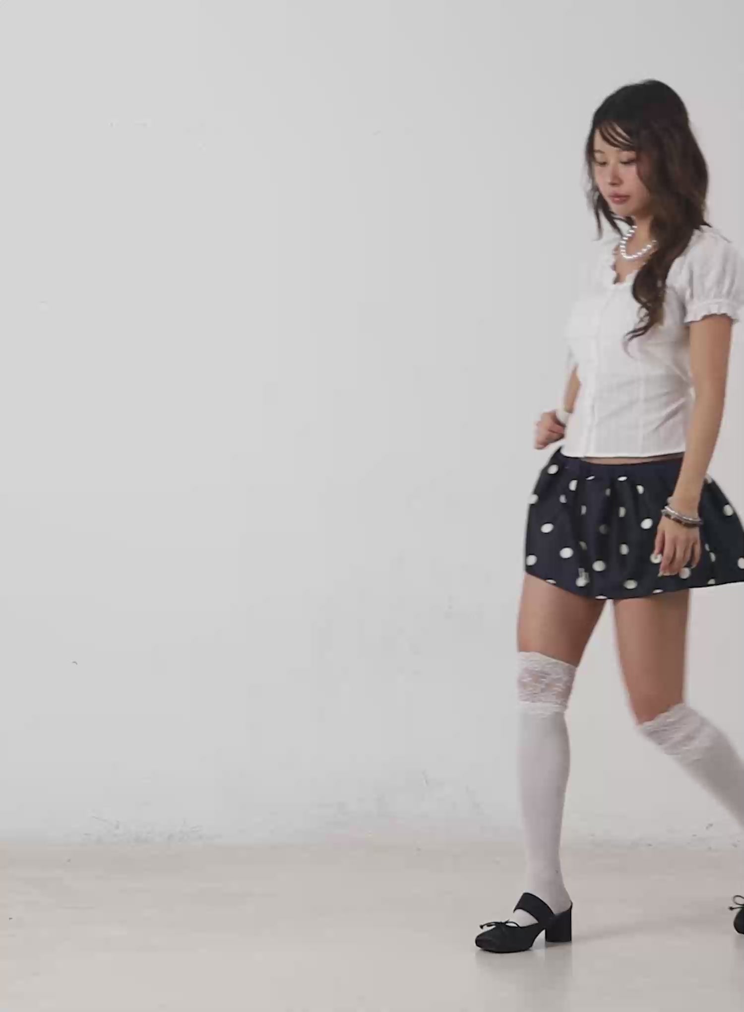 Pola Dot Mini Skirt CM520