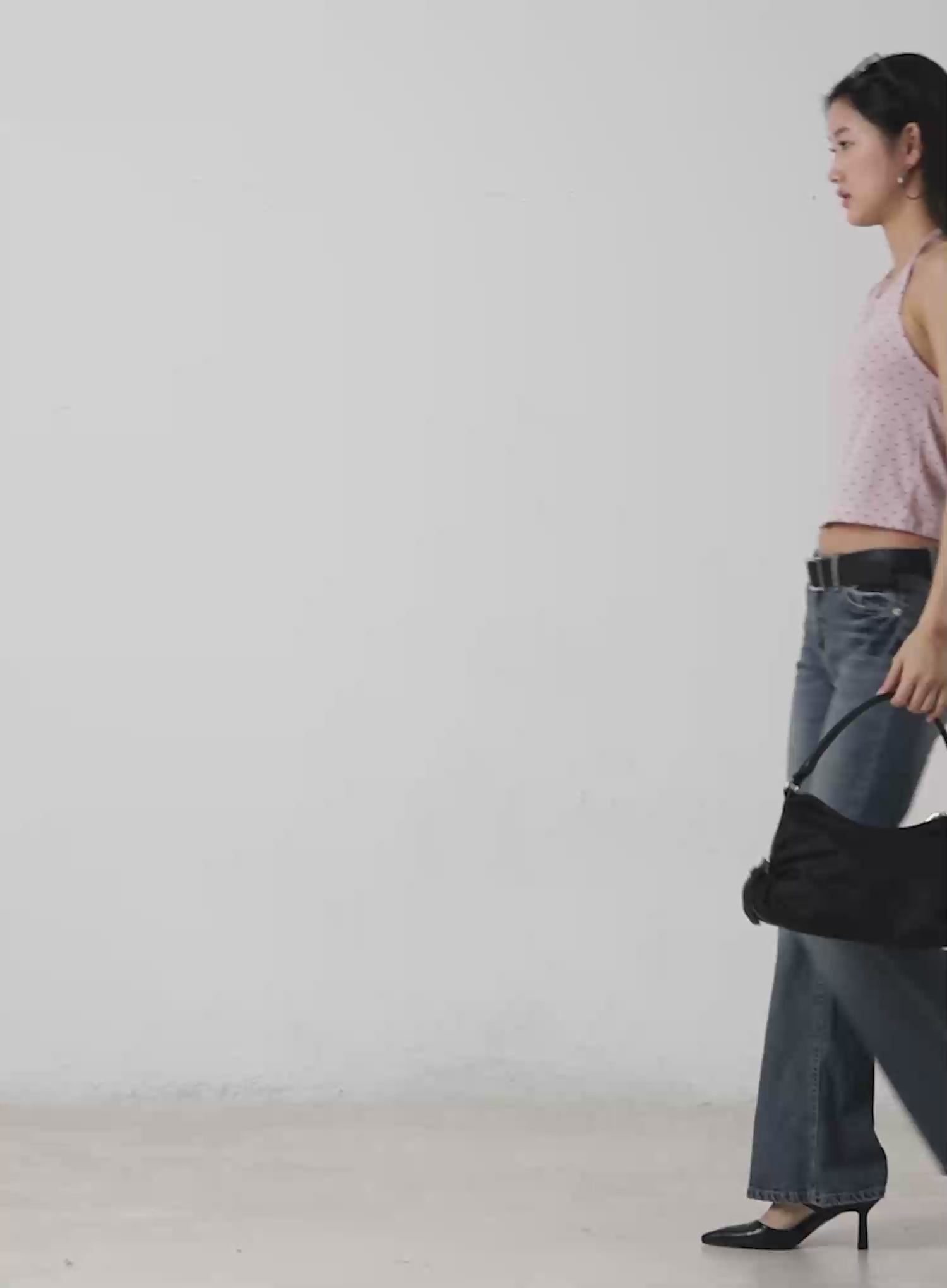 Polka Dot Halter Neck Top IM503