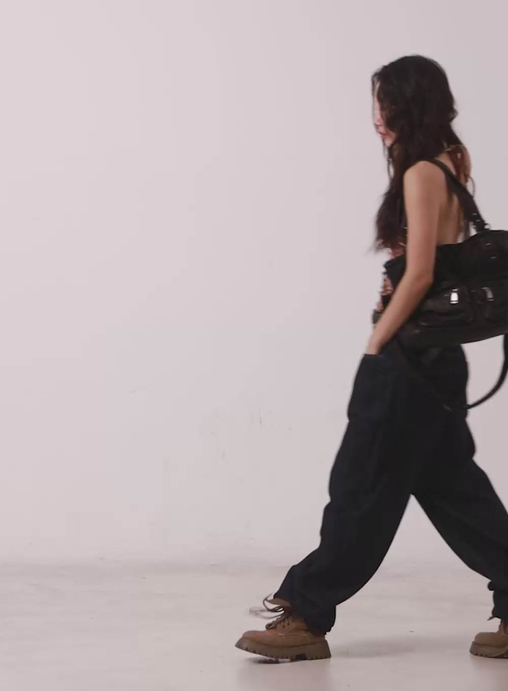 Polkadot Sheer V-Neck Halter Cami Top CA521