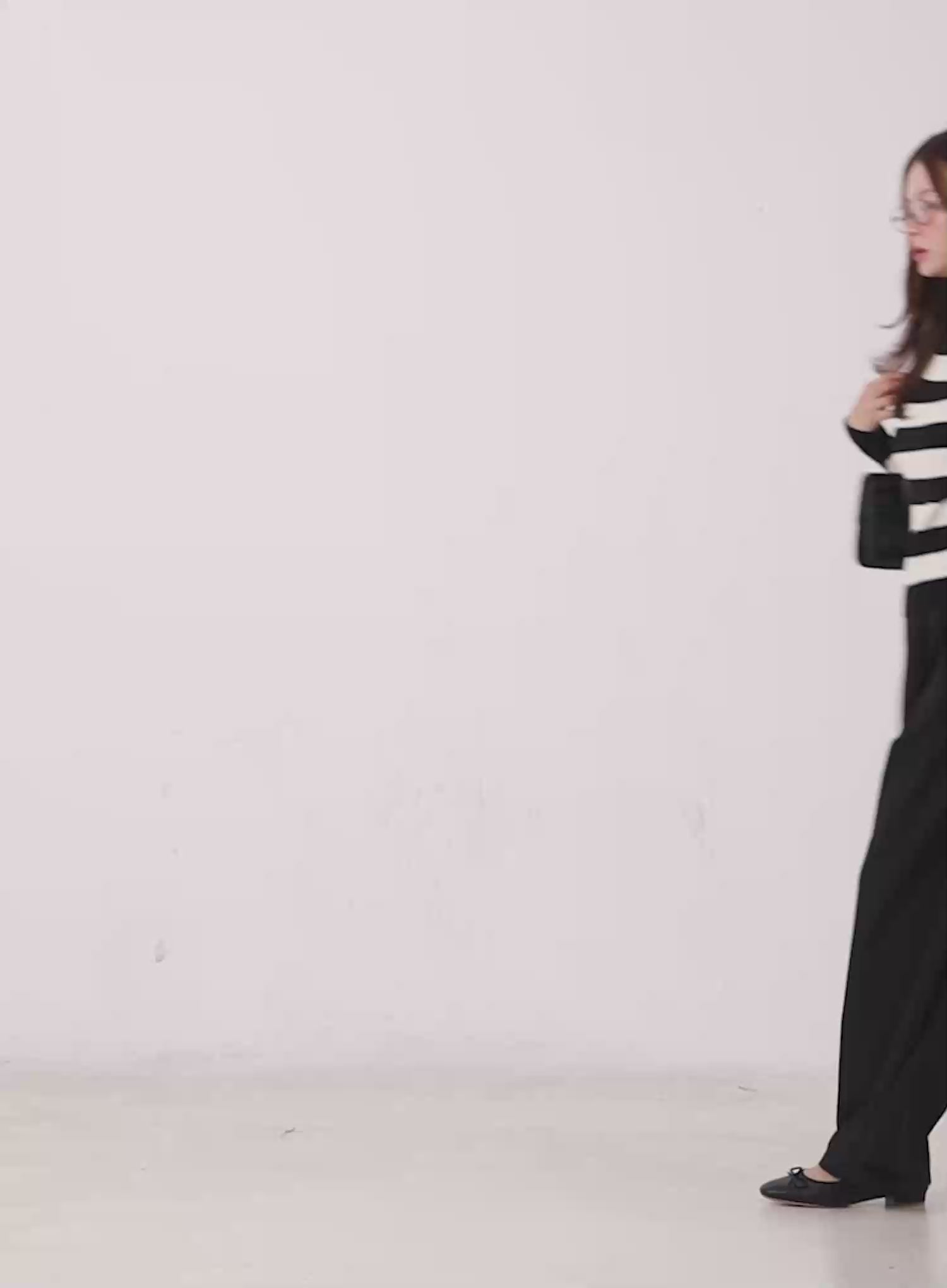 Striped Boat Neck Pullover Knit Top CG520