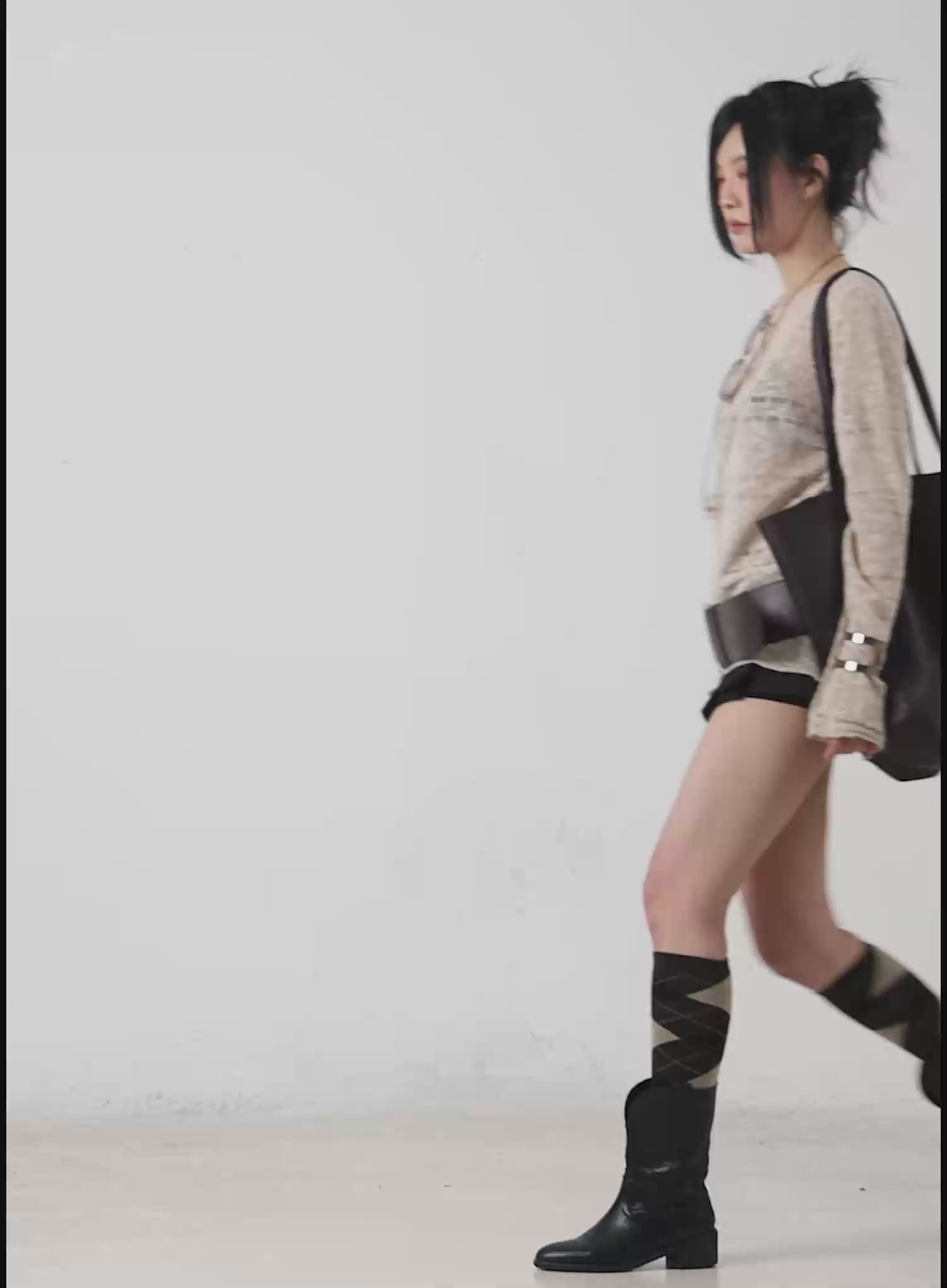 Ruffled Pleated Mini Skirt CM517