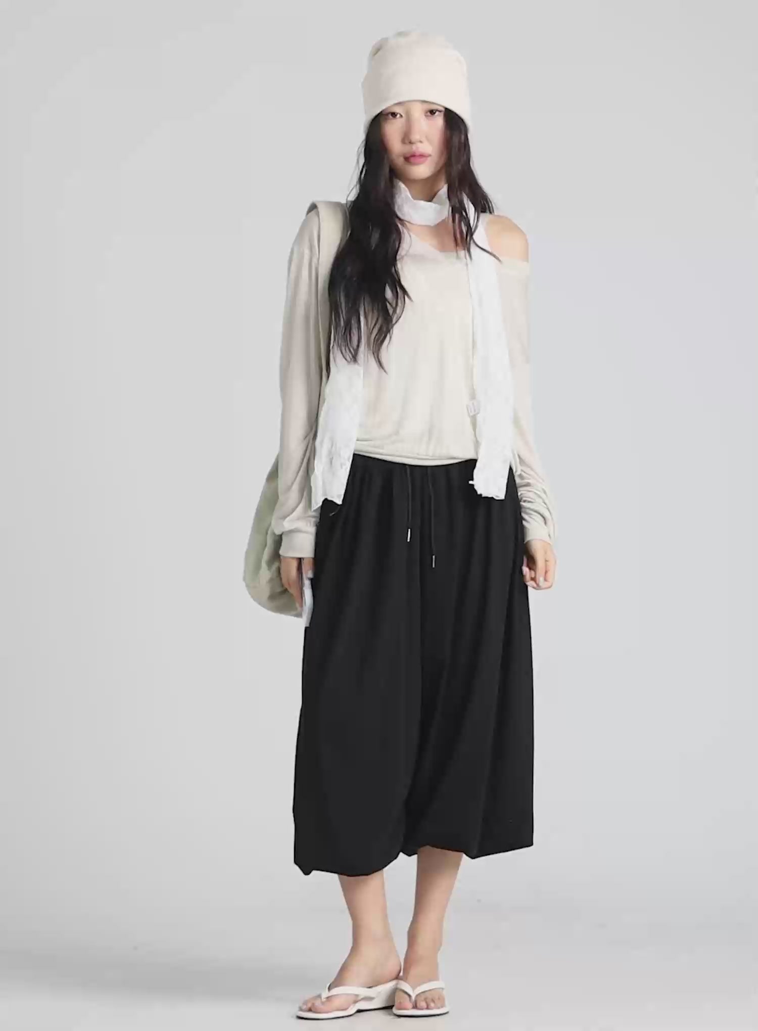 Lace Accent Sheer Scarf CL513