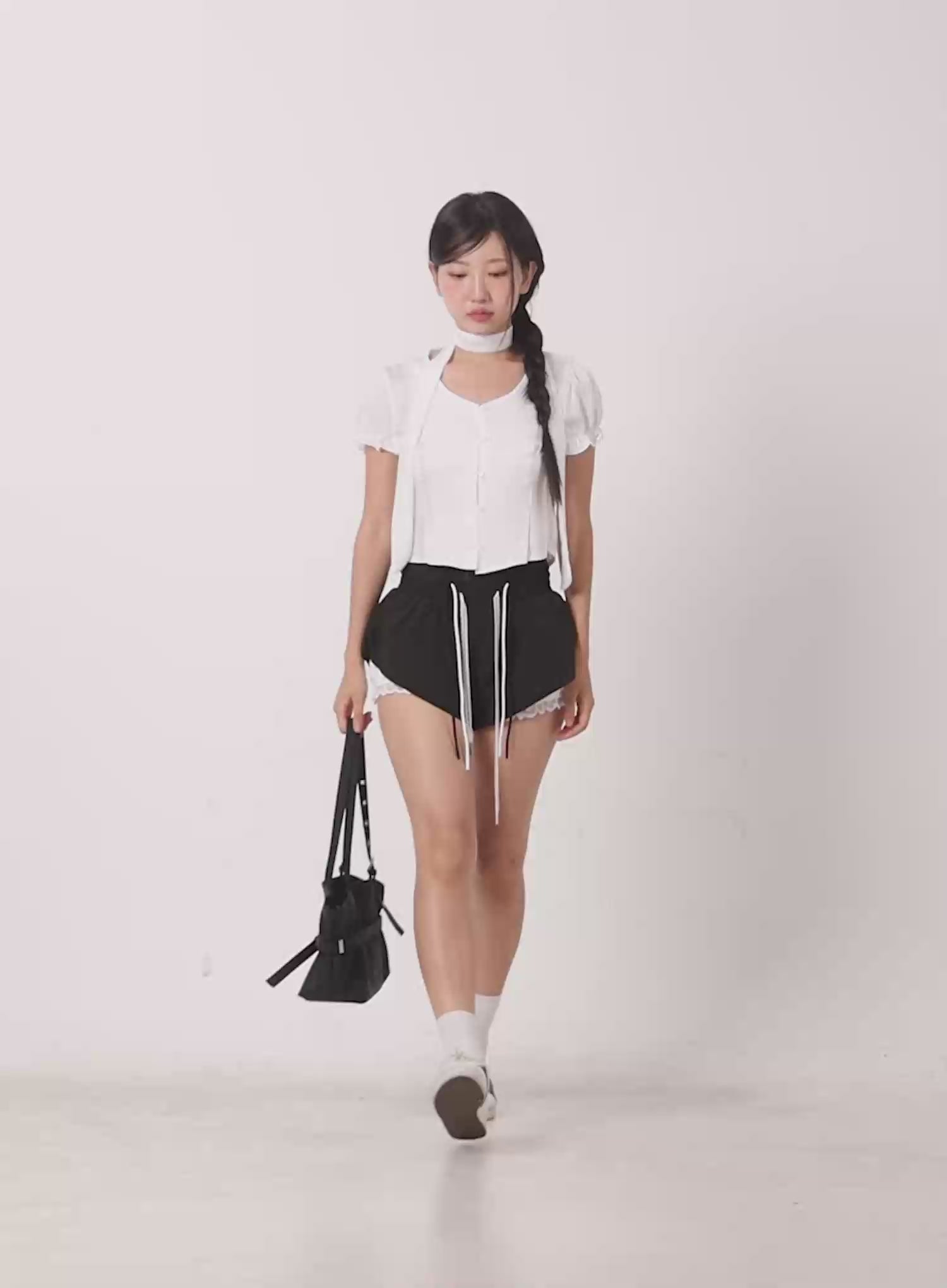 Sheer Polka Dot Blouse IM524