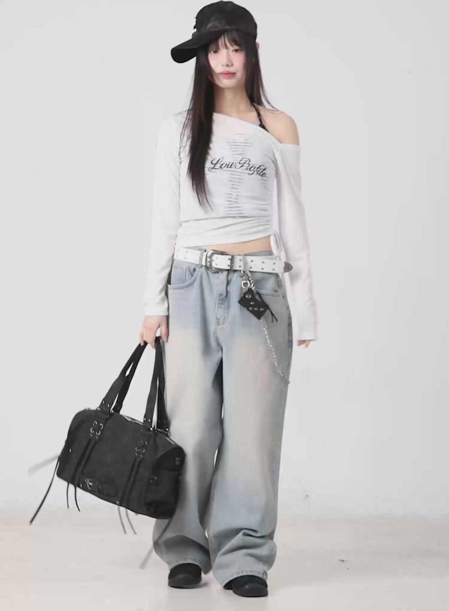 Eugenia Wide Leg Washed Jeans IM523