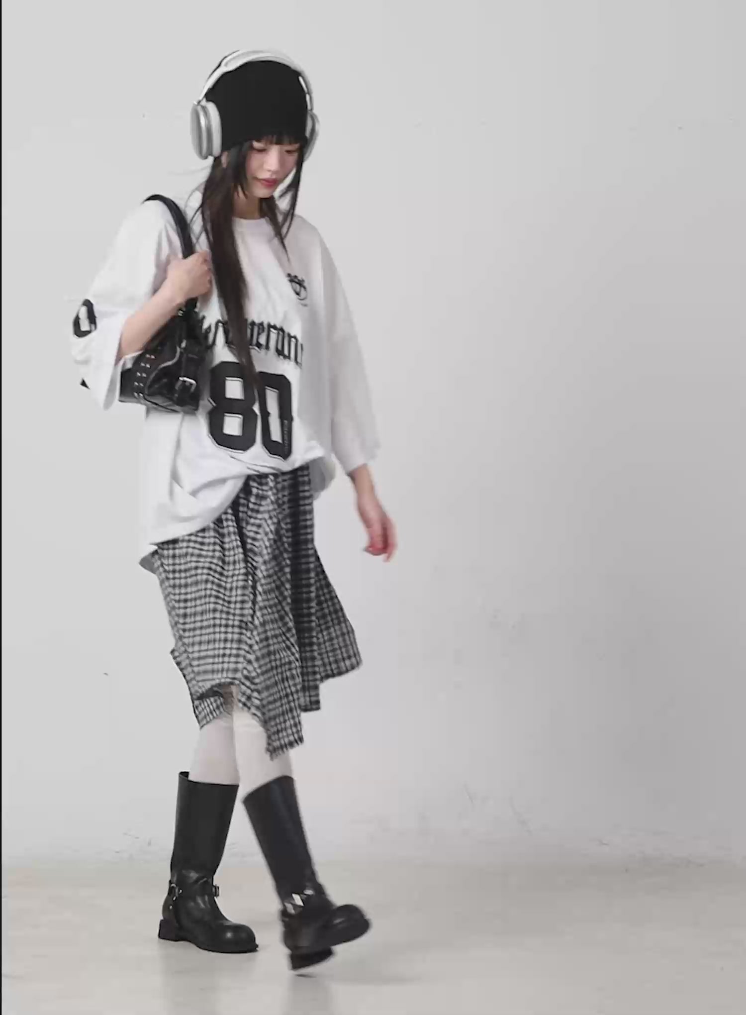 Oversized Jersey Graphic Tee CM524