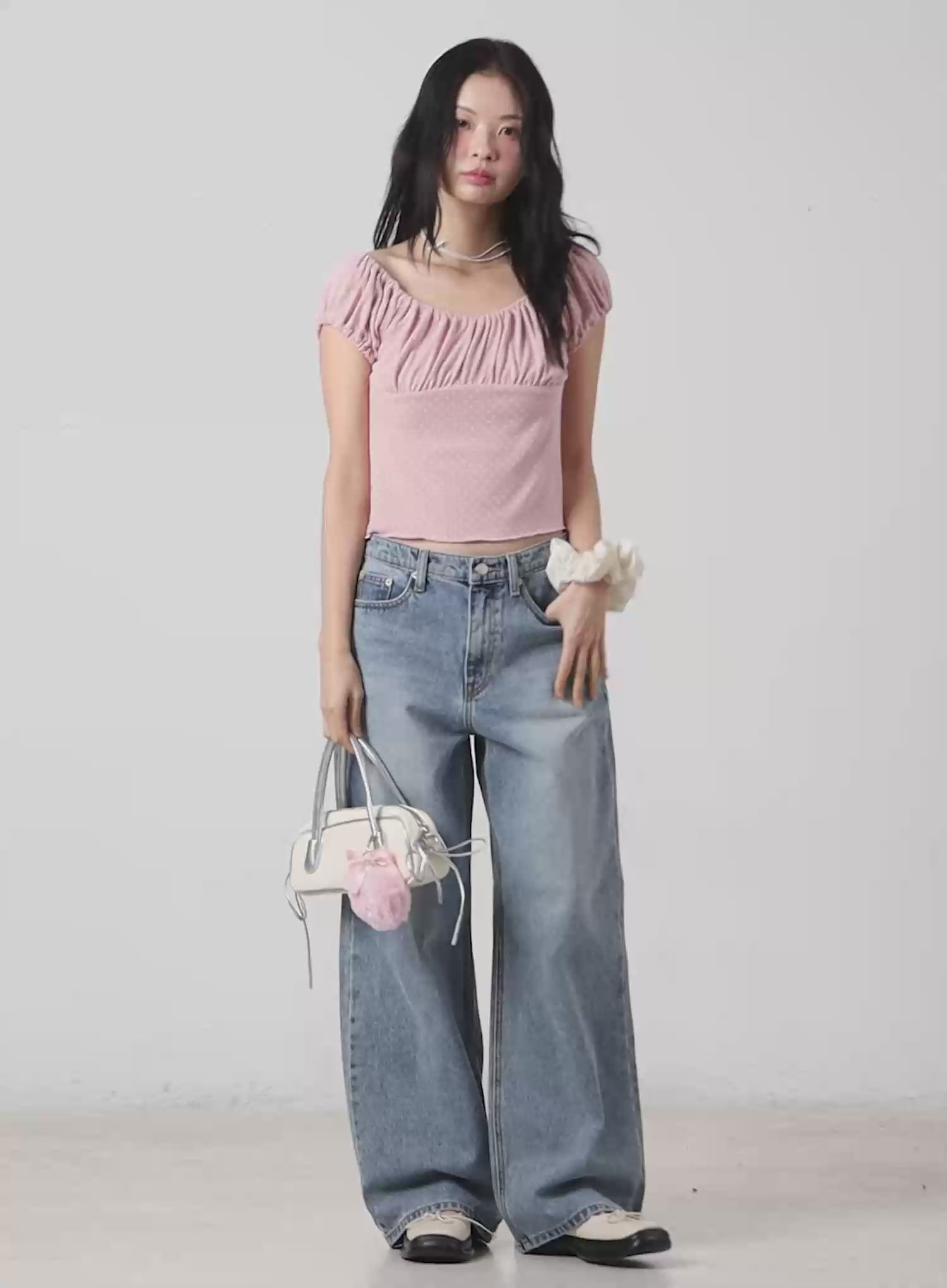 Yulim Wide Leg Jeans IM524