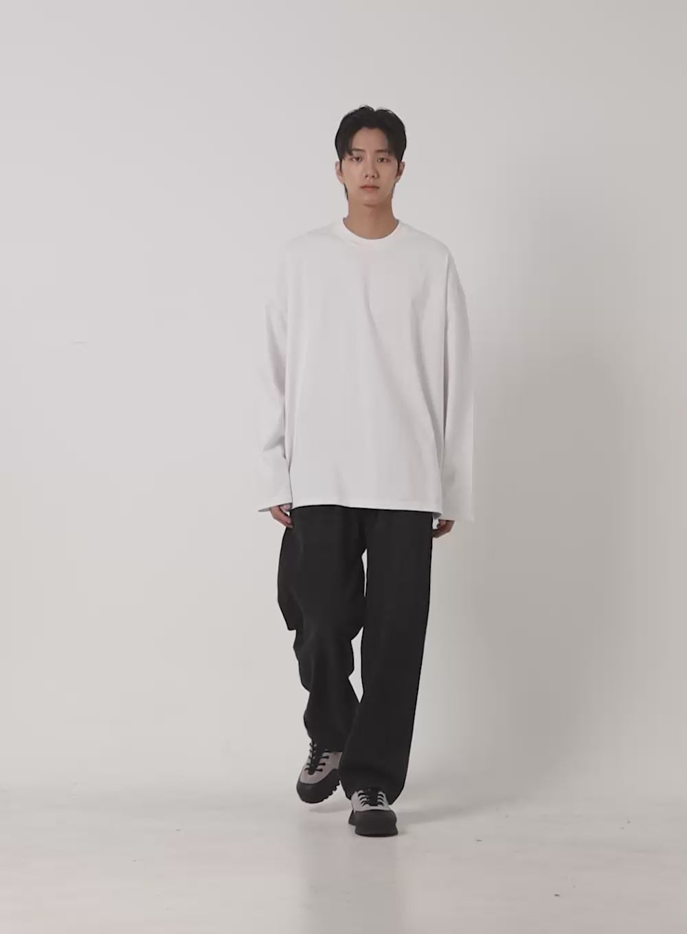 Men's Long Sleeve Oversized Tee ID406