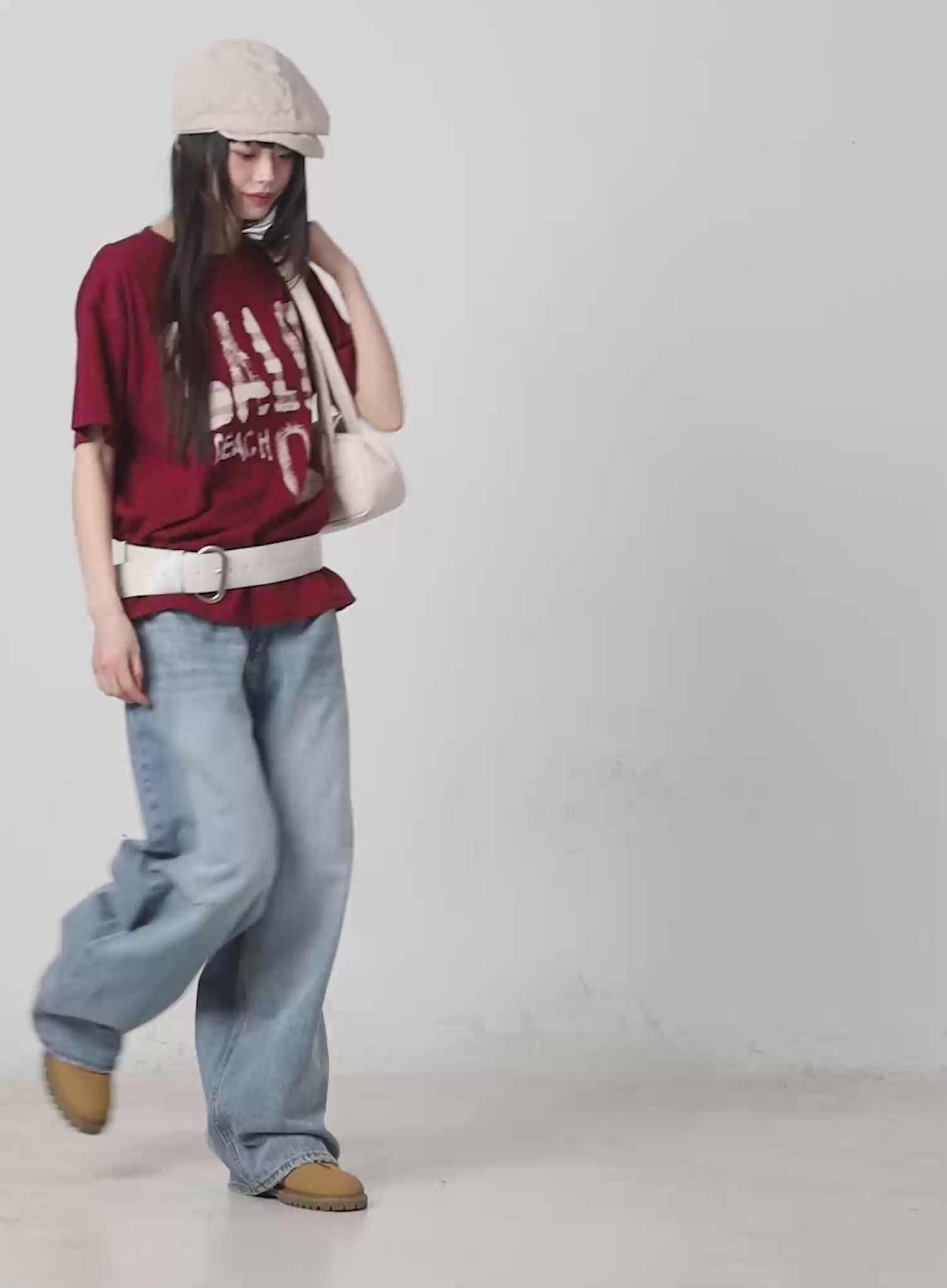 Nini Washed Wide Leg Jeans CM525