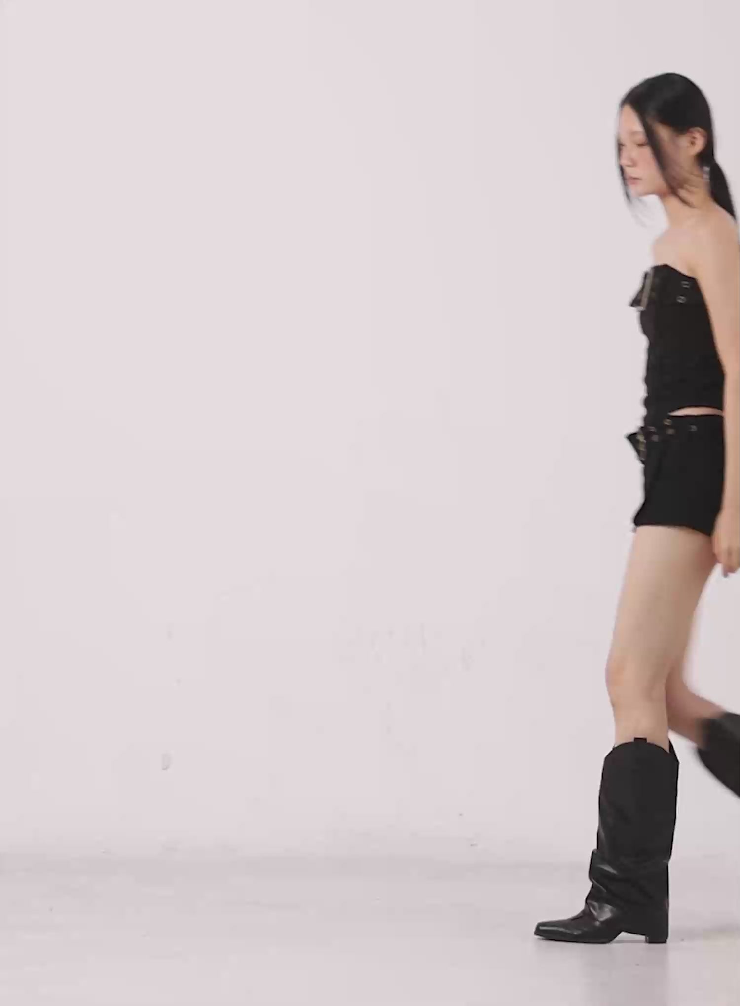 Belted Cropped Tube Top CL530