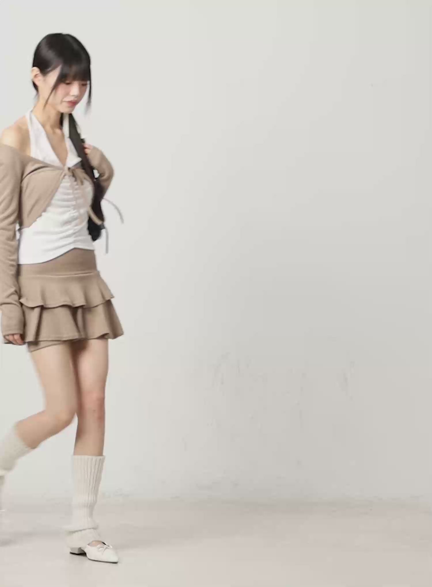 Layered Halter Cardigan CN520