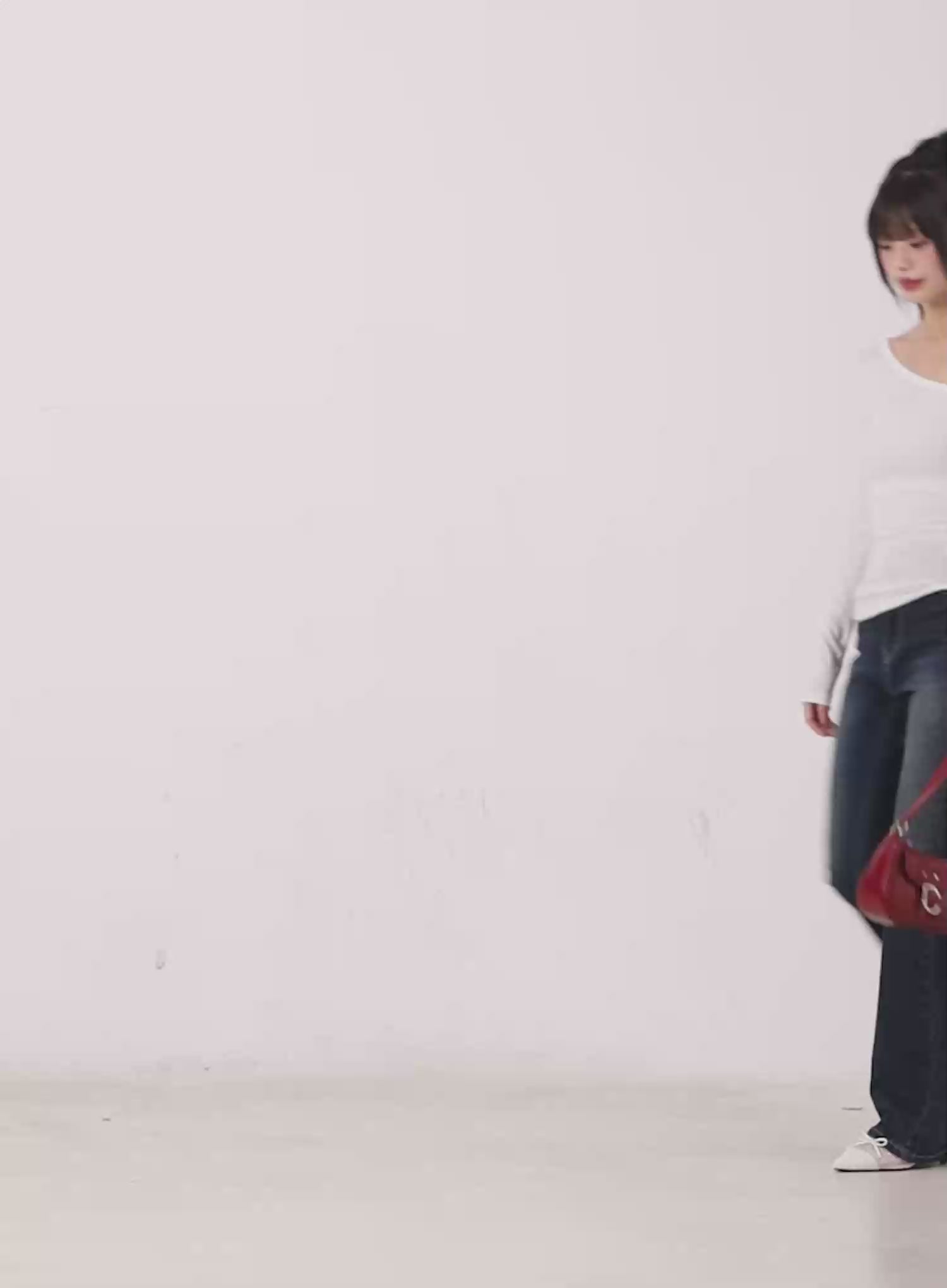 One Shoulder Polka Dot Print Top CG519