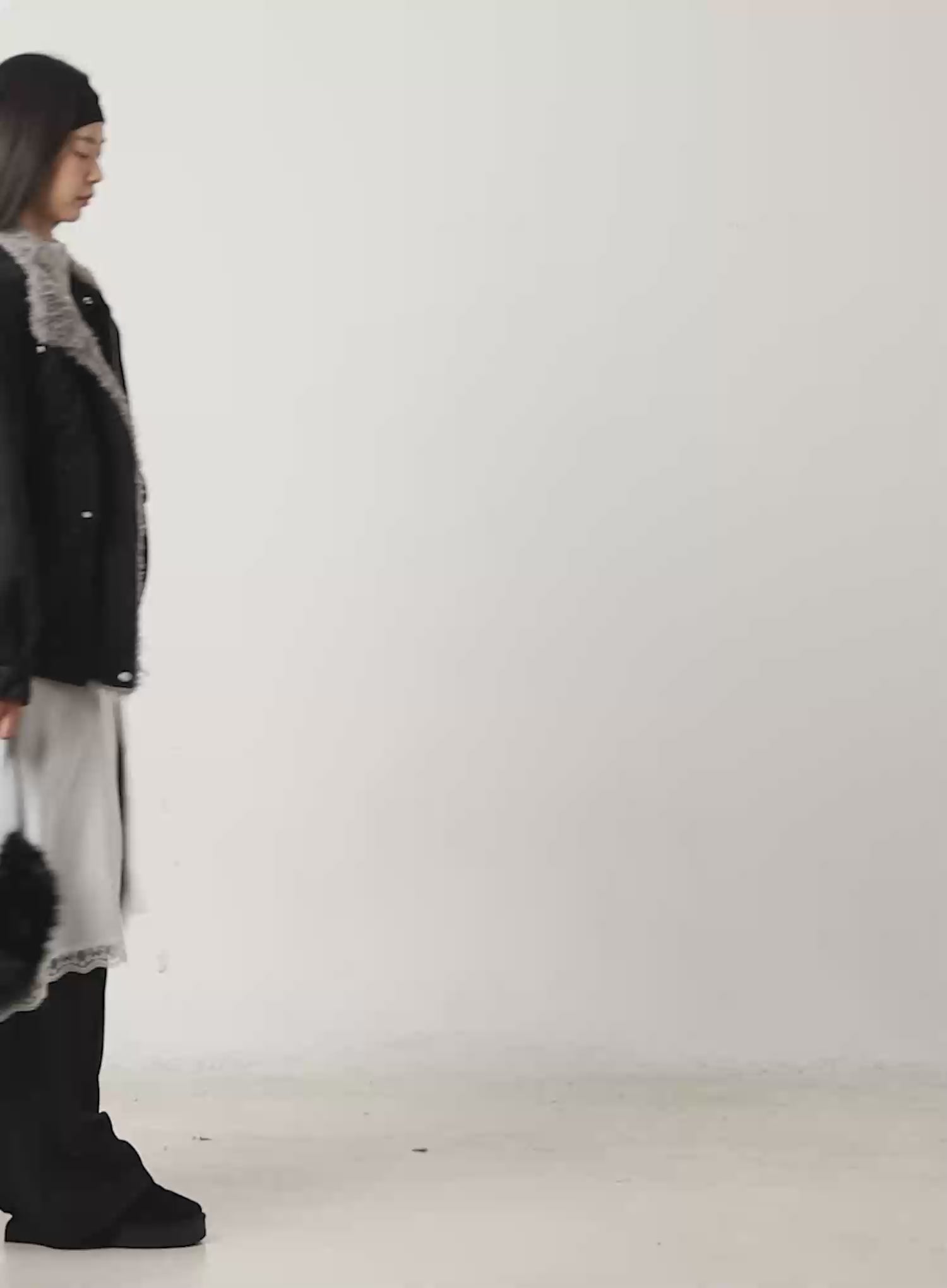 Lace Overlay Skirt IJ505