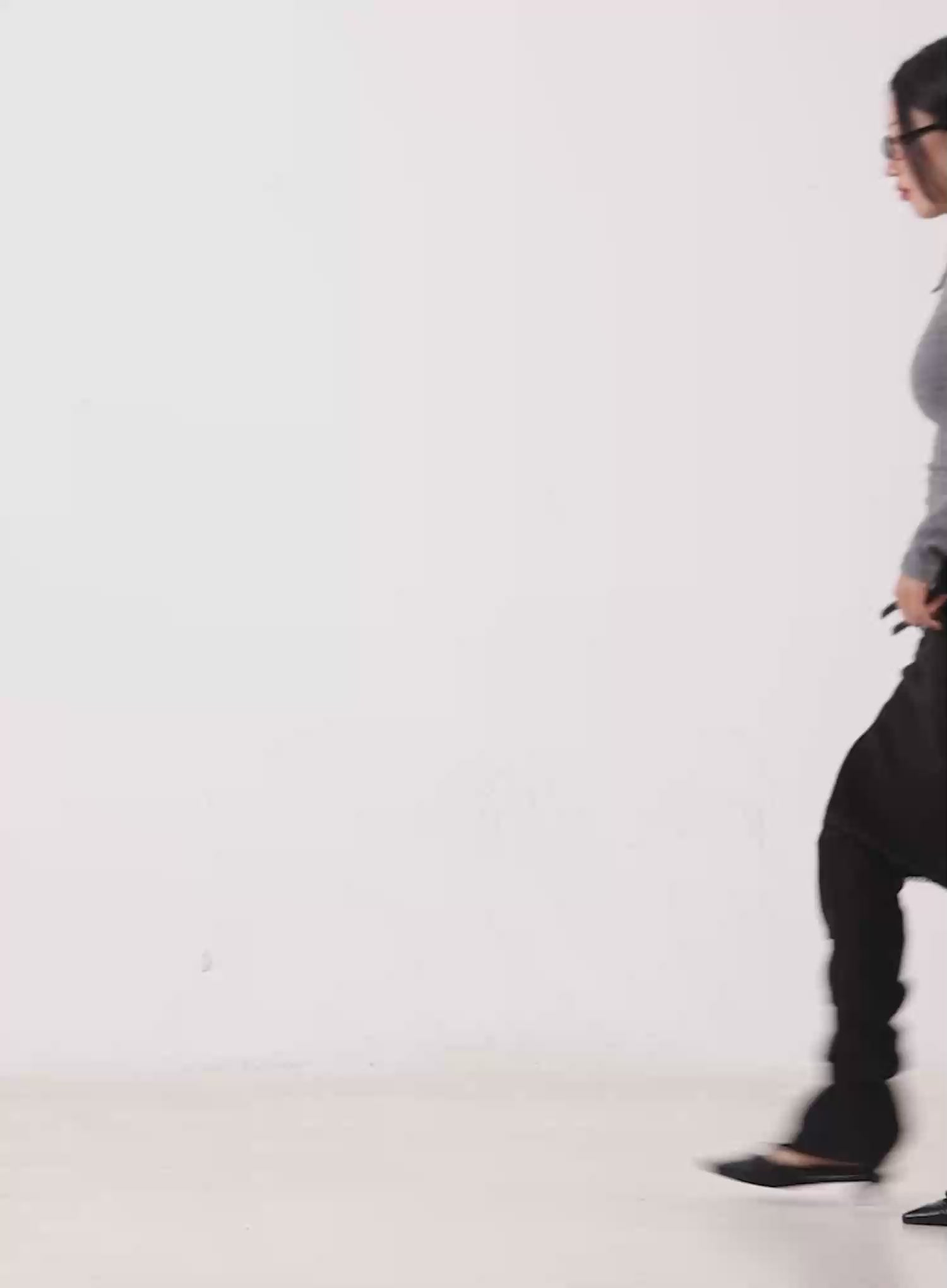 Mono Asymmetric Snap Turtleneck Top CN505