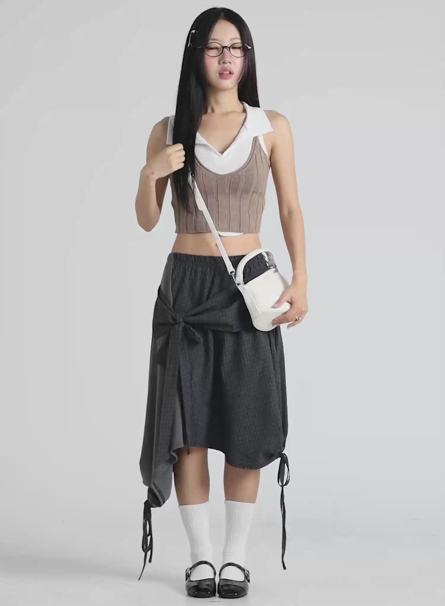 Ribbed Knit Tank Top CU512