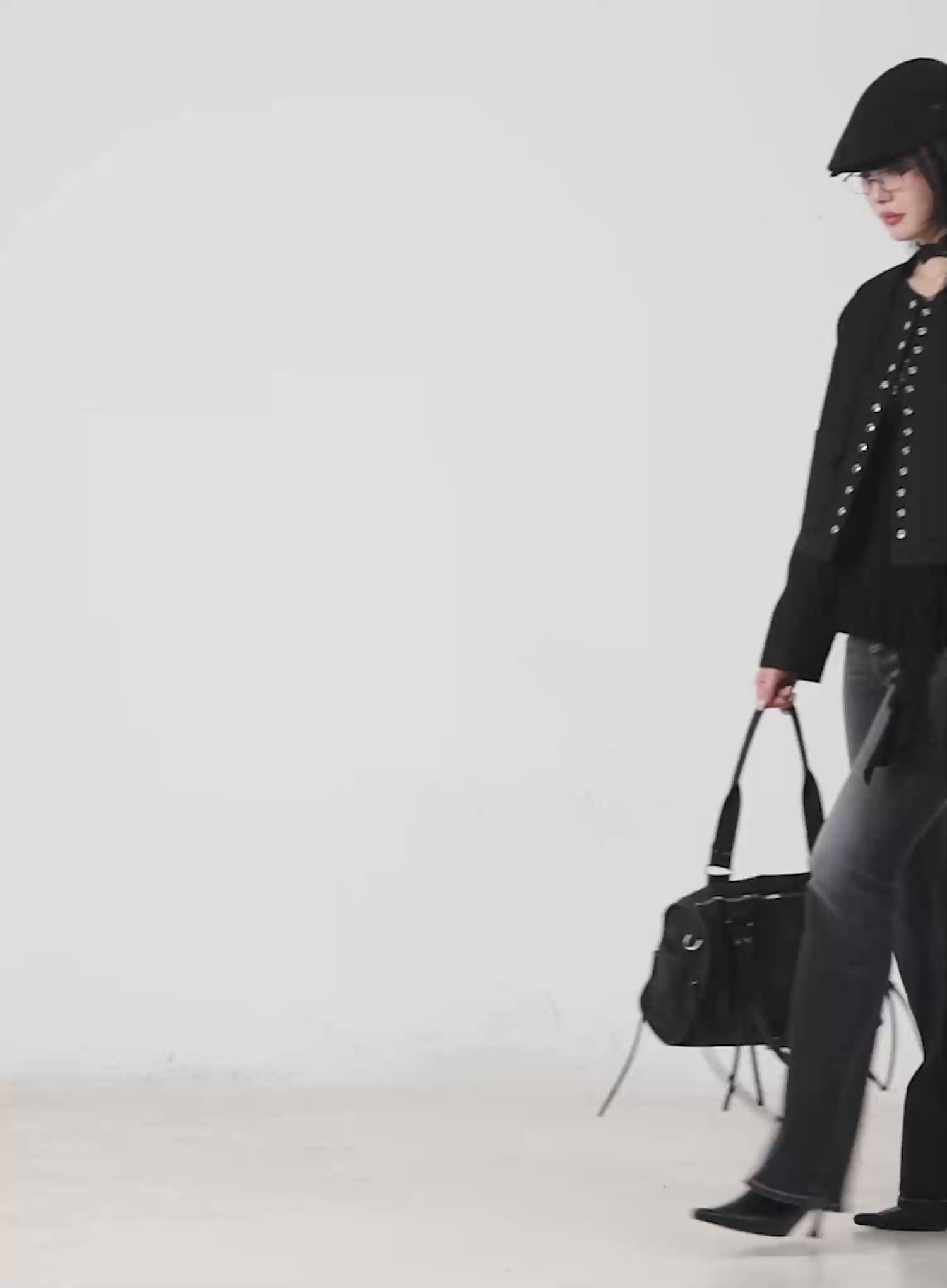 Tweed Snap Button Jacket CF527