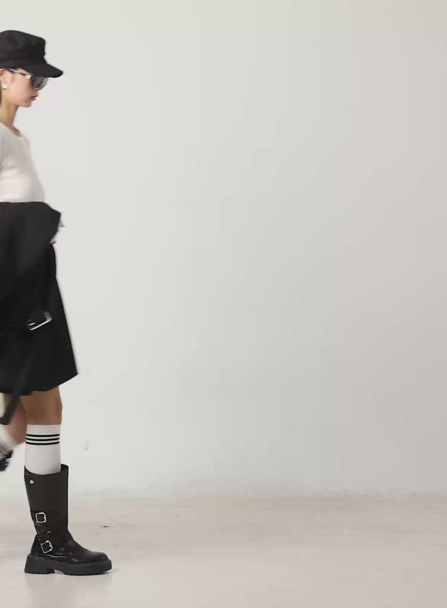 Ribbed Henley Long Sleeve Top IJ502