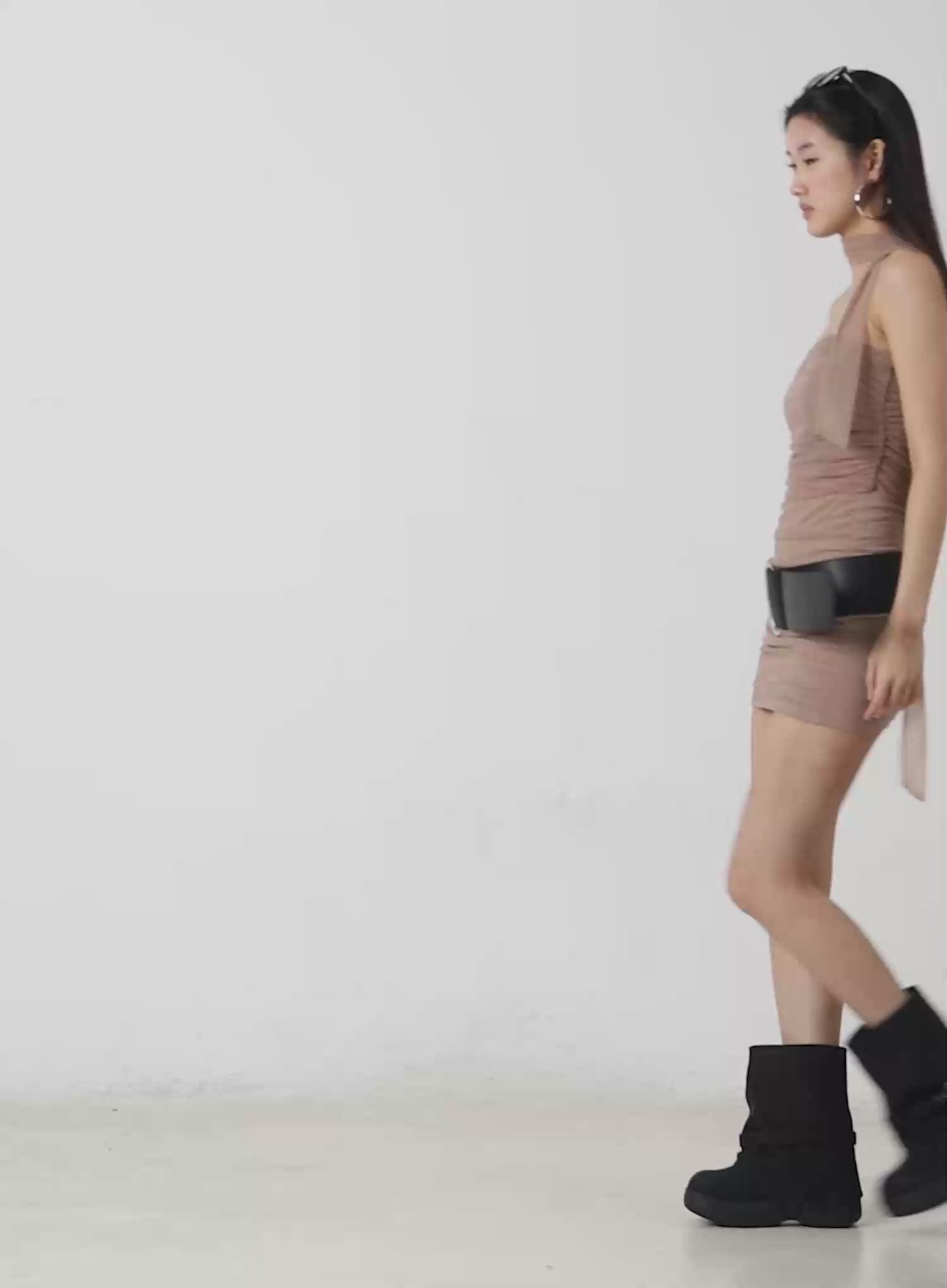 Chunky Platform Mid-Calf Boots IM503