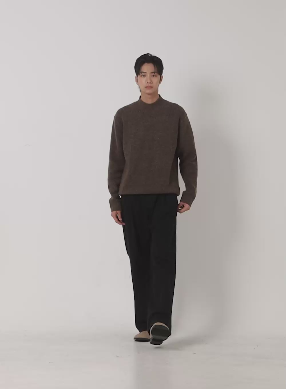 Men's Soft Knit Solid Sweater ID406