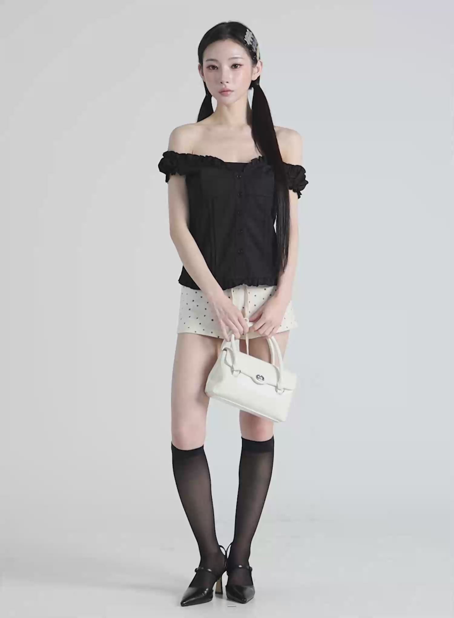 Star Print Sweat Shorts IU512