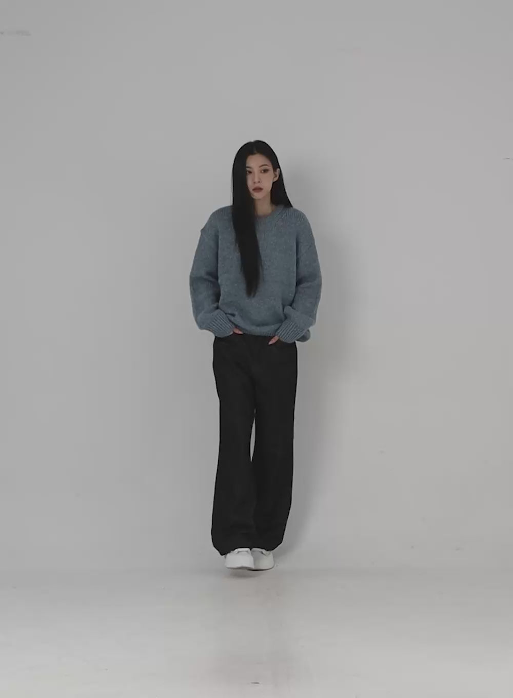 Oversized Knit Sweater IN308 - Korean Women's Fashion | LEWKIN